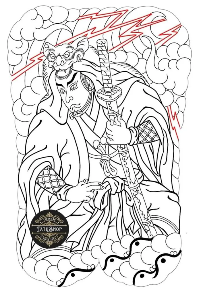 Hình xăm nhật cổ full lưng | Samurai tattoo nhật cổ, Hình xăm samurai,  Samurai nhật