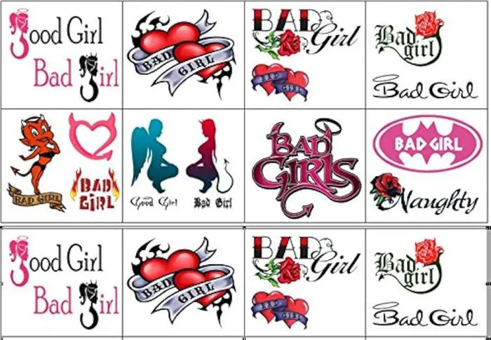 Bad Girl Temporary Tattoos : Amazon.co.uk: Beauty