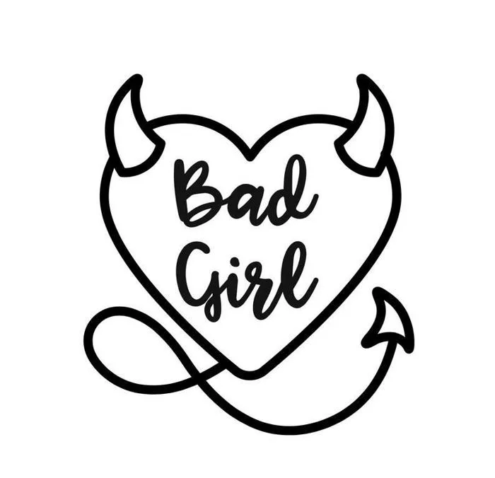 Bad Girl - Temporary Tattoo | eBay
