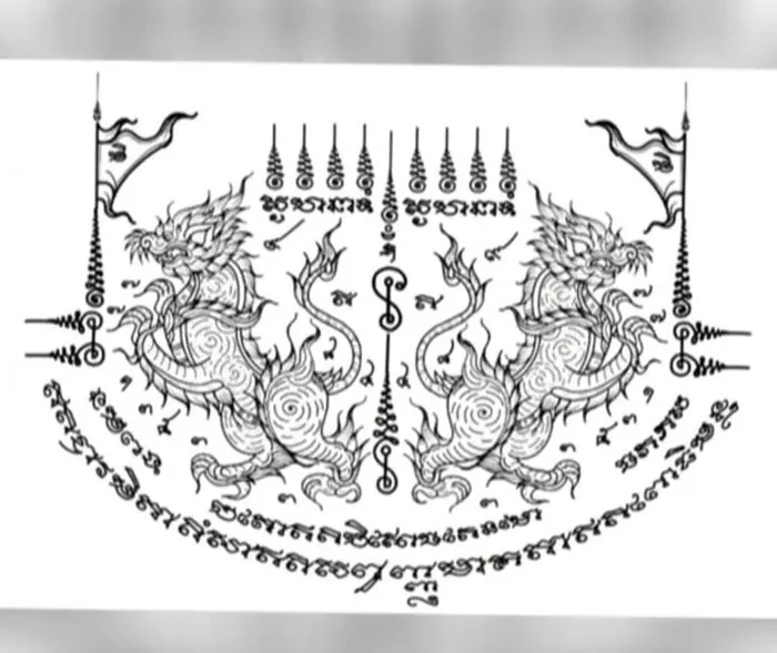 Stunning Thai Tattoo Design | Hình xăm nhật, Ý tưởng hình xăm, Bùa thái