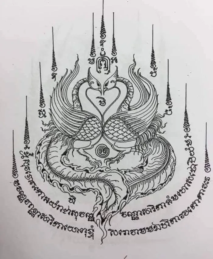 Hình xăm Sak Yant này tượng trưng cho điều gì vậy? : r/thai