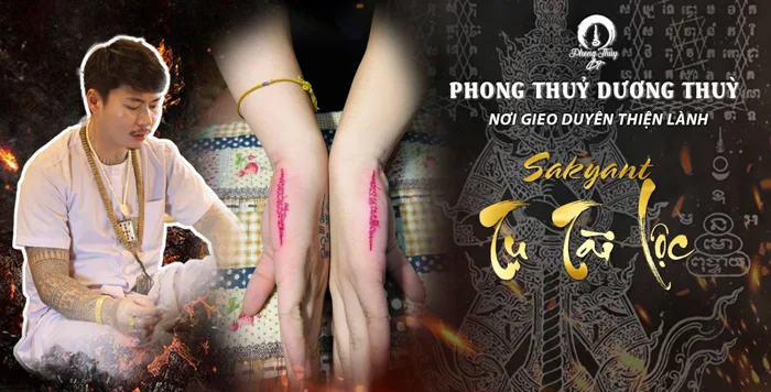 SAK YANT TỤ TÀI LỘC BÀN TAY