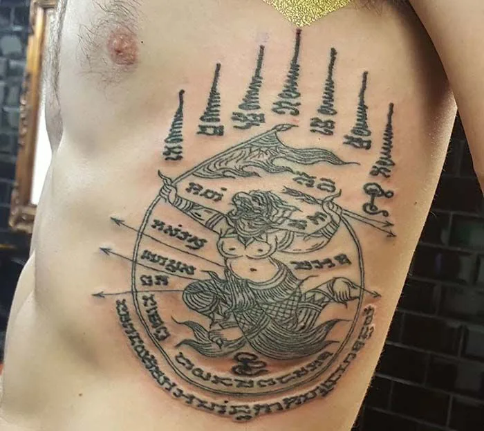 Ý nghĩa hình xăm Khmer - Sak Yant: chữ bùa chú, Hanuman, biểu tượng