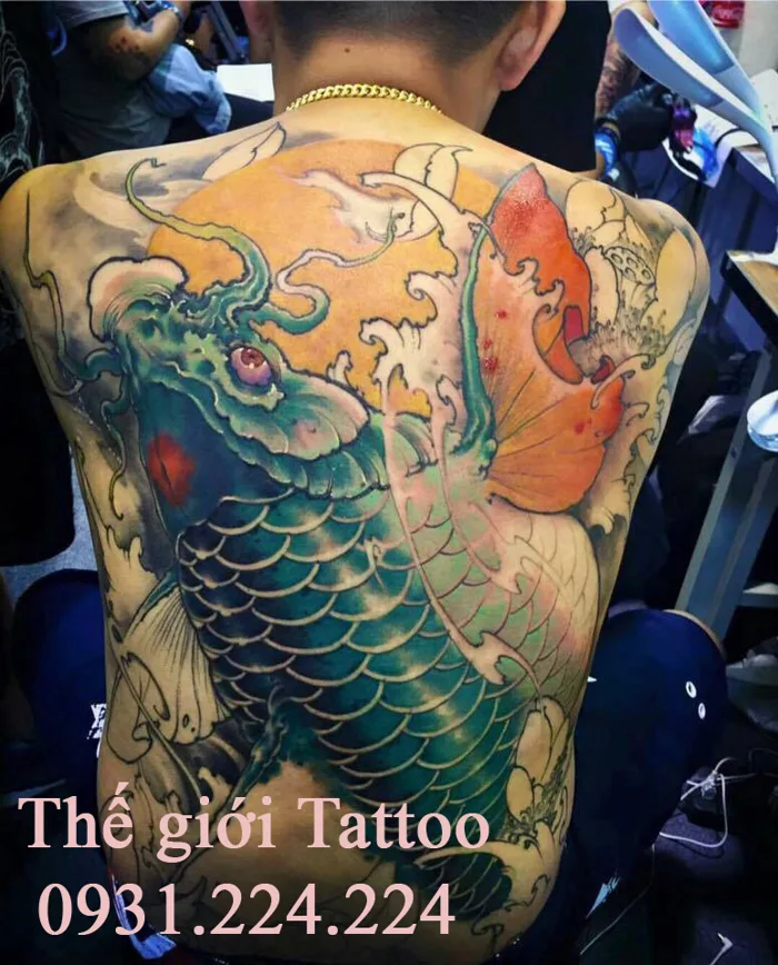 Ý nghĩa hình xăm cá chép hóa rồng