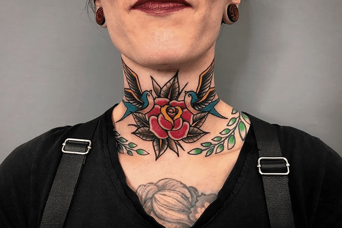 Hình xăm ở cổ đẹp nhất cho năm 2024 - Tattoo Shop - Lâm Việt