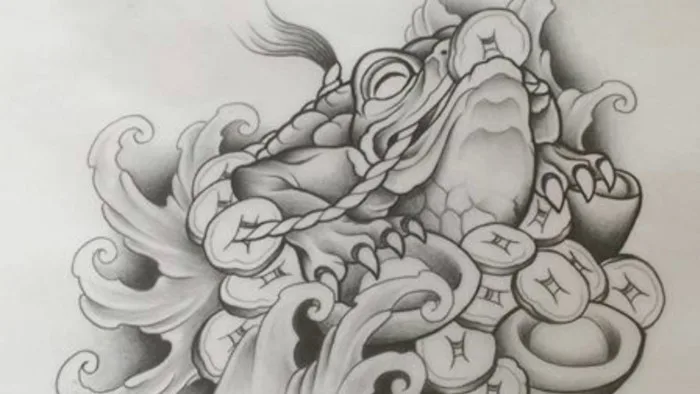 Tuyển Tập Hình Xăm Cóc 3 Chân ( Money Toad )