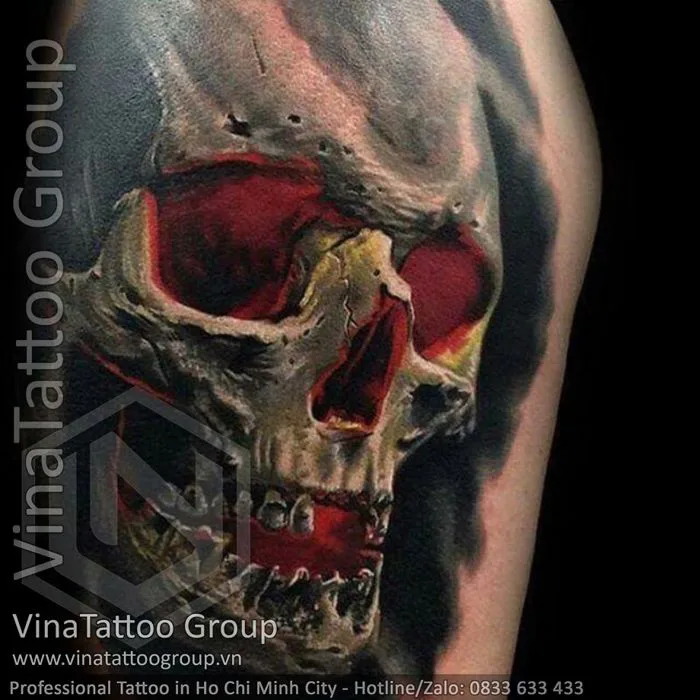 Hình xăm đầu lâu, sọ đầu - VinaTattoo Group