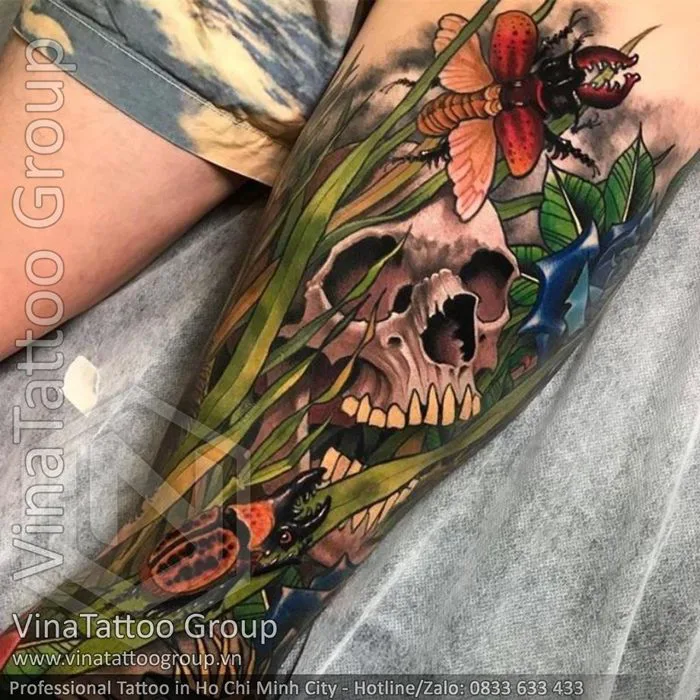 Hình xăm đầu lâu, sọ đầu - VinaTattoo Group