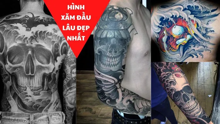 Hình Xăm Đầu Lâu Full Lưng Và Nhiều Vị Trí Đẹp Trên Cơ Thể