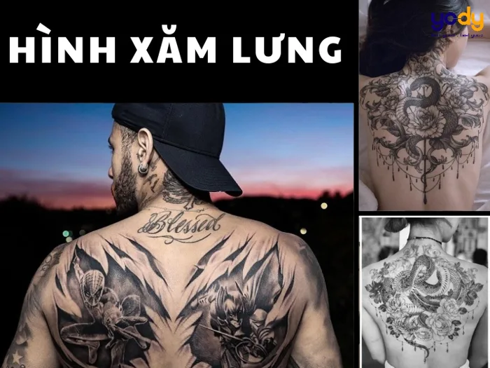 99+ mẫu hình xăm lưng đẹp cho nam nữ NGẦU CHẤT PHÁT NGẤT | Yody