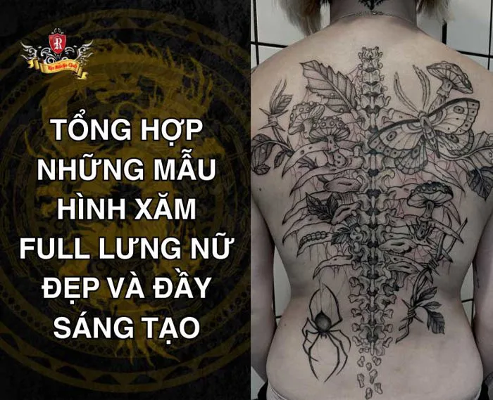 600+ Hình Xăm Full Lưng Nữ - Tôn Vinh Vẻ Đẹp Và Cá Tính