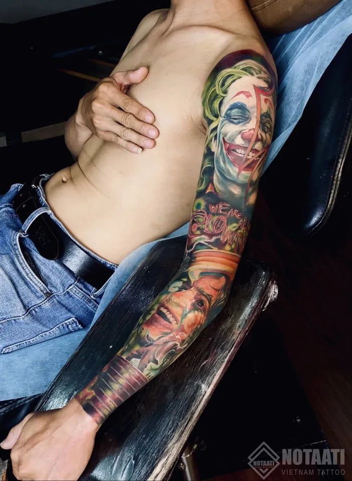 Hình xăm full tay - Notaati Tattoo