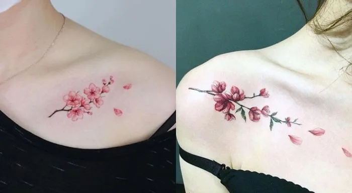 Hình xăm hoa anh đào và những vị trí xăm đẹp nhất trên cơ thể