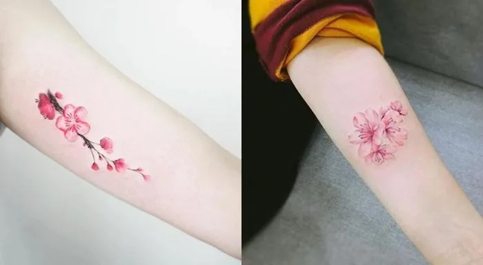 Hình xăm hoa anh đào và những vị trí xăm đẹp nhất trên cơ thể