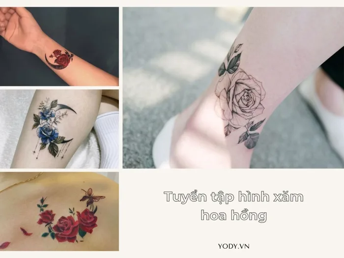 100 hình xăm hoa hồng đẹp và ý nghĩa nhất cho cả nam & nữ | Yody