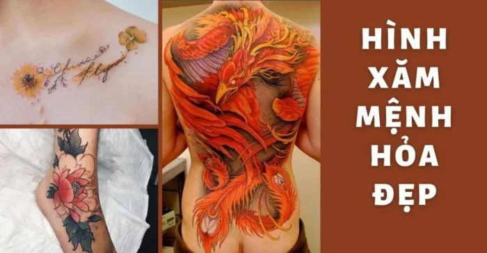 399+ Hình xăm mệnh Hoả Đẹp & May mắn cho Nam Nữ 2025