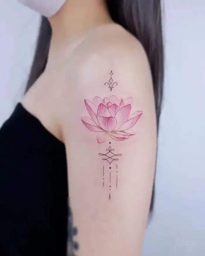 Top 15+ Hình Xăm Hoa Sen Biểu Tượng Cho Sự Thanh Khiết