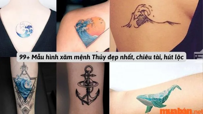 99+ Mẫu hình xăm mệnh Thủy đẹp nhất, chiêu tài, hút lộc