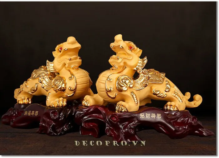 Kỳ lân phong thủy - Đồ trang trí phòng khách sang trọng, ý nghĩa