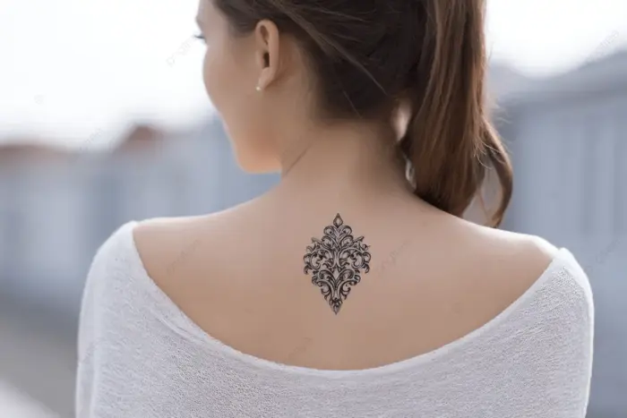 Hình nền Nền Một Hình Xăm Mực đen Trên Lưng Người Phụ Nữ Có Thiết Kế đồ Nư,  đen, Mực, Hình Xăm Background Vector để tải xuống miễn phí - Pngtree