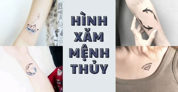 399+ Hình xăm mệnh Thuỷ Đẹp & May mắn cho Nam Nữ 2025