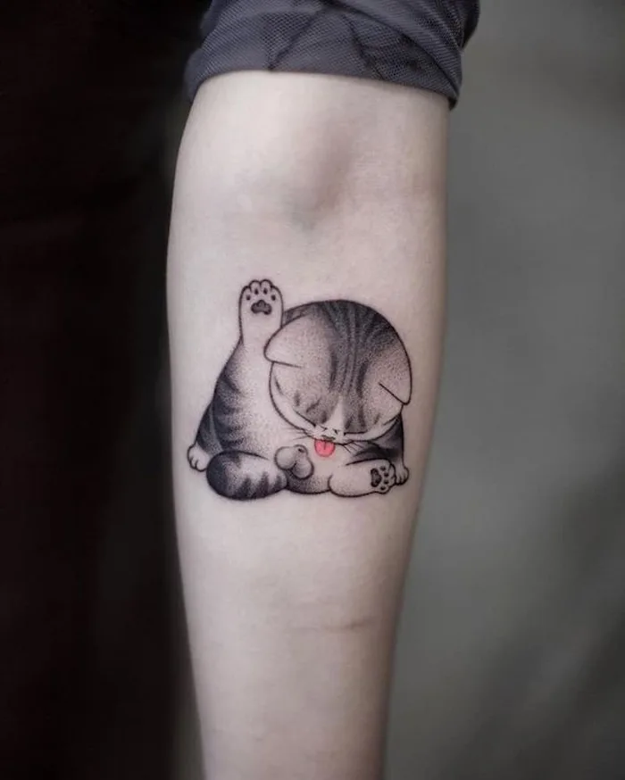 100+ Mẫu hình xăm mèo mini đẹp, cute cho nam, nữ và cặp đôi