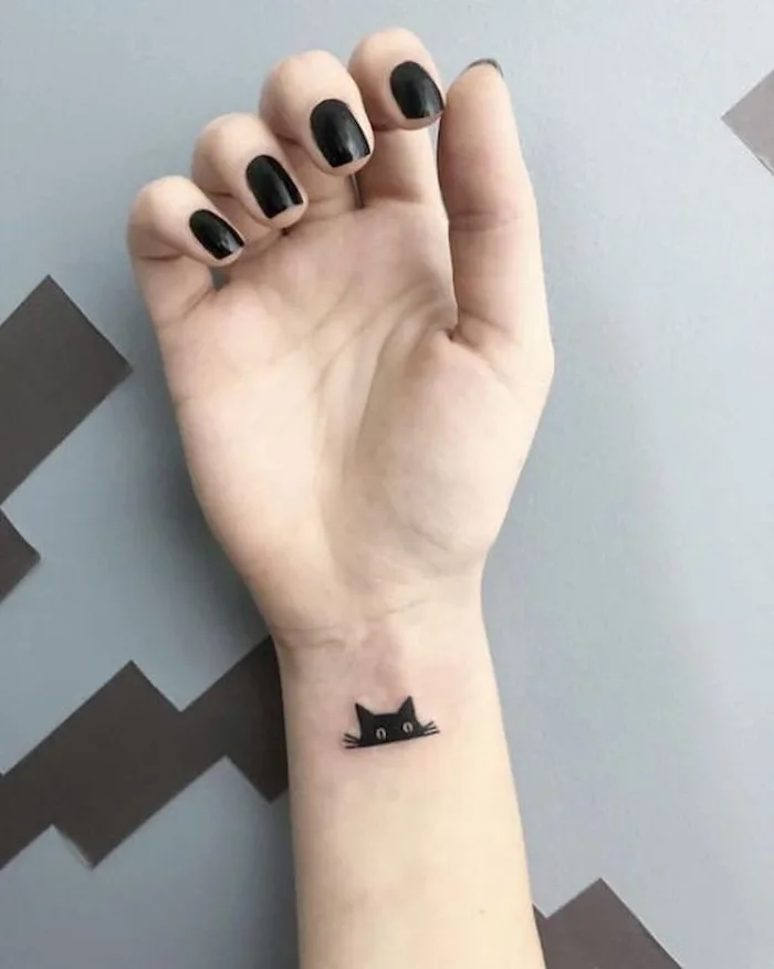 100+ Mẫu hình xăm mèo mini đẹp, cute cho nam, nữ và cặp đôi