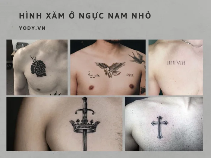 Tổng hợp 99+ hình xăm ở ngực nam nhỏ cực cháy và chất | Yody
