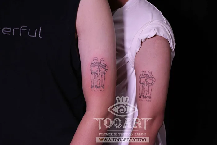 Hình Xăm Cặp Đôi Đẹp & Ý Nghĩa – Xăm Mini Tình Yêu | TooArt Tattoo