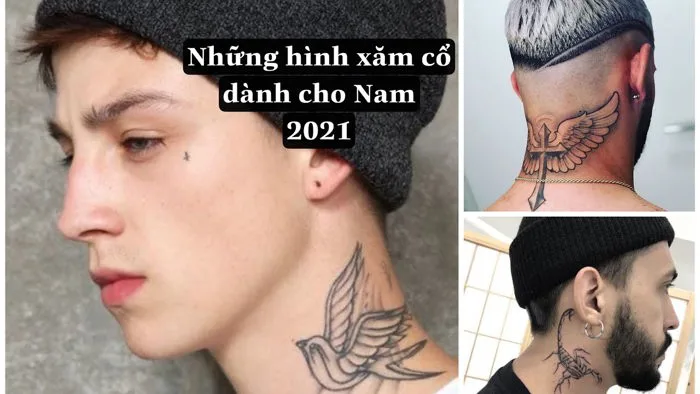 Những mẫu hình xăm mini cổ dành cho Nam (2021). Hình xăm đẹp cho Nam