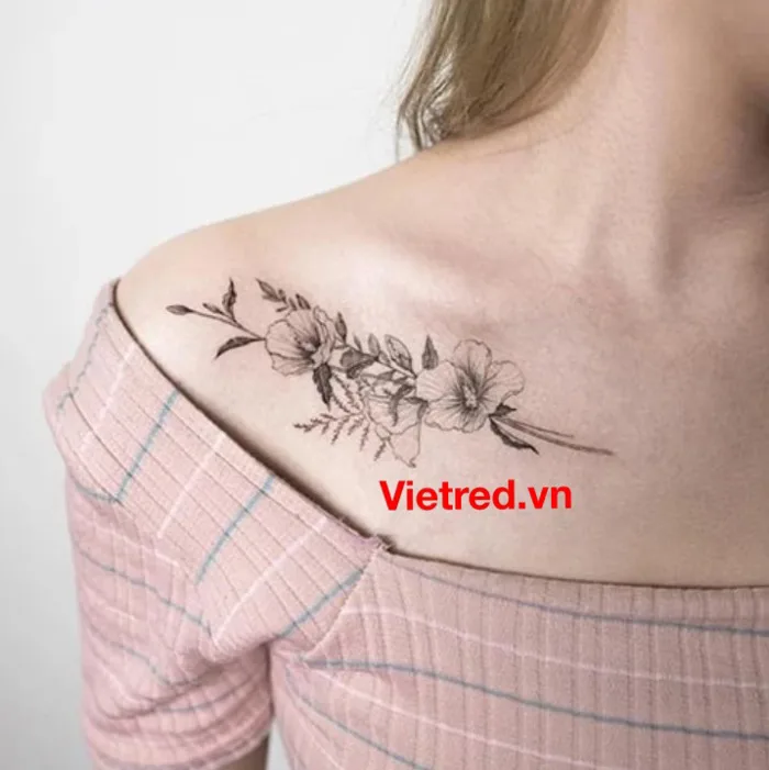 Hình xăm xương quai xanh- Xu hướng mới của giới trẻ