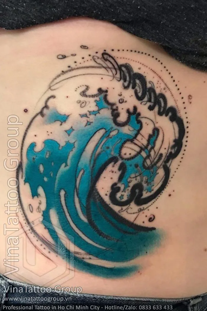 Hình xăm hợp mệnh Thủy - VinaTattoo Group