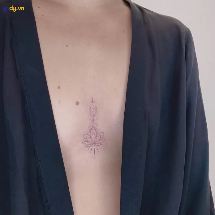 TOP 50+ hình xăm ở ngực cho nữ mini tinh tế, đẹp phát ngất | Yody