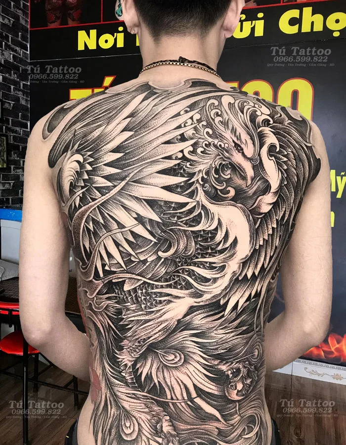 hình xăm đẹp cho nam - hình xăm đẹp nam ở lưng