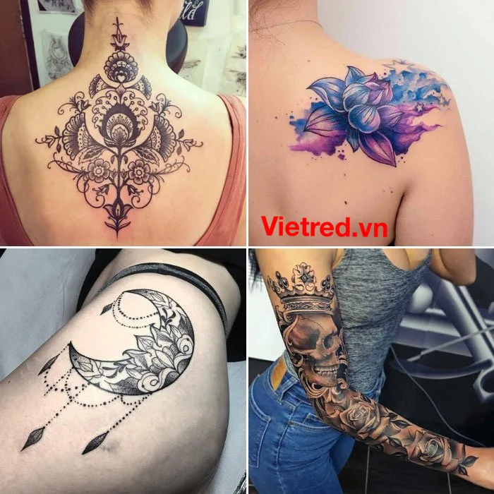 BST 1001+ Hình xăm đẹp, quyến rũ, cá tính nhất cho nữ