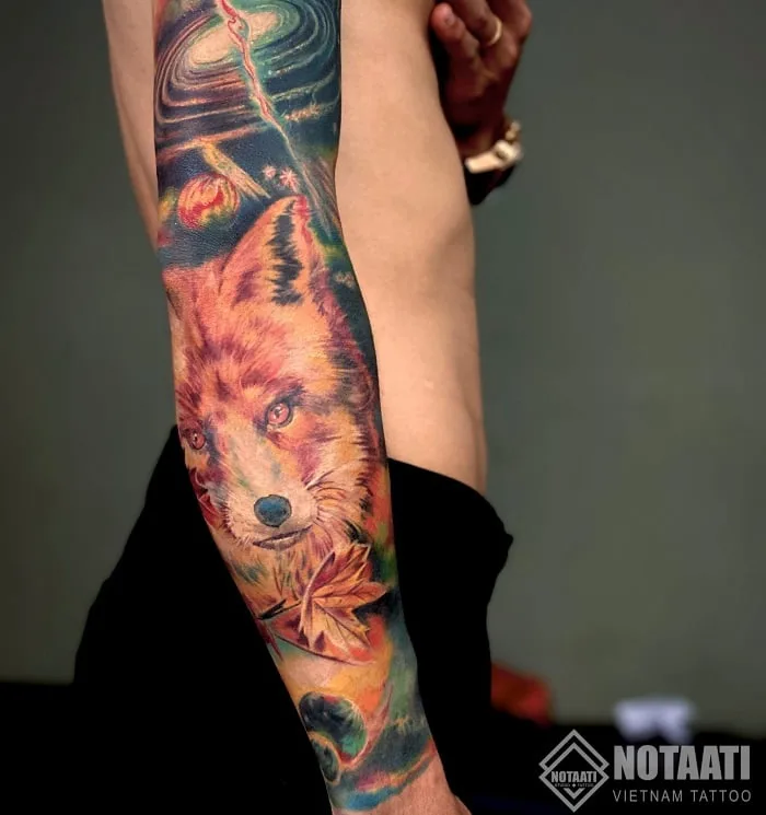 Hình xăm full tay - Notaati Tattoo