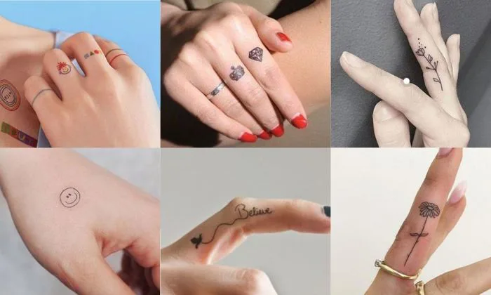 12 Hình Xăm Tattoo Dán Ngón Tay Chân Chống Nước Lâu Trôi Kiểu Hàn Quốc Mắc  Xích Nơ Trái Tim Legaxi