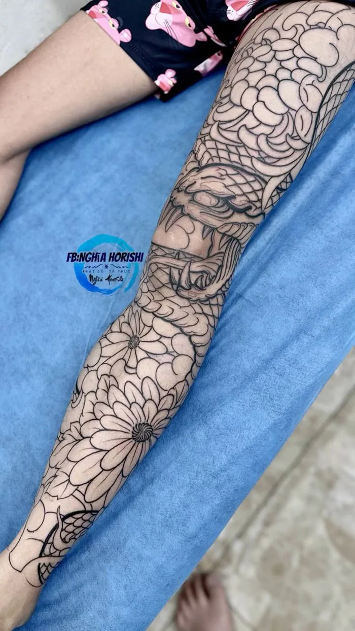 hình xăm rắn nhật cổ