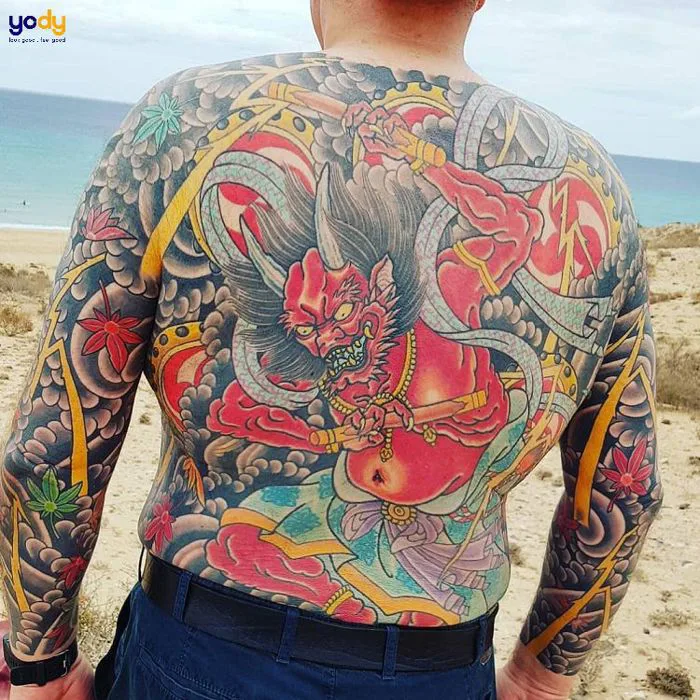 1001+ Hình xăm Nhật cổ kín lưng KHÍ CHẤT ngút trời | Yody