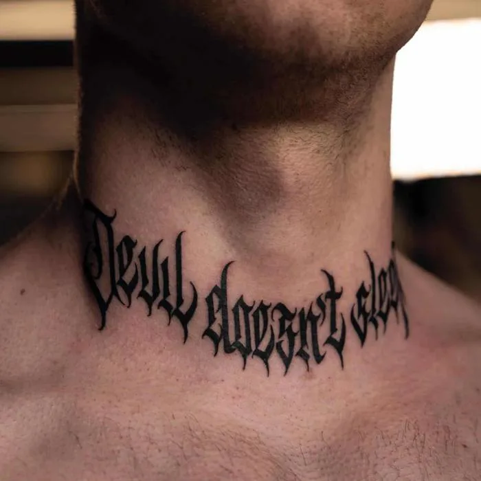 Hình xăm ở cổ đẹp nhất cho năm 2024 - Tattoo Shop - Lâm Việt
