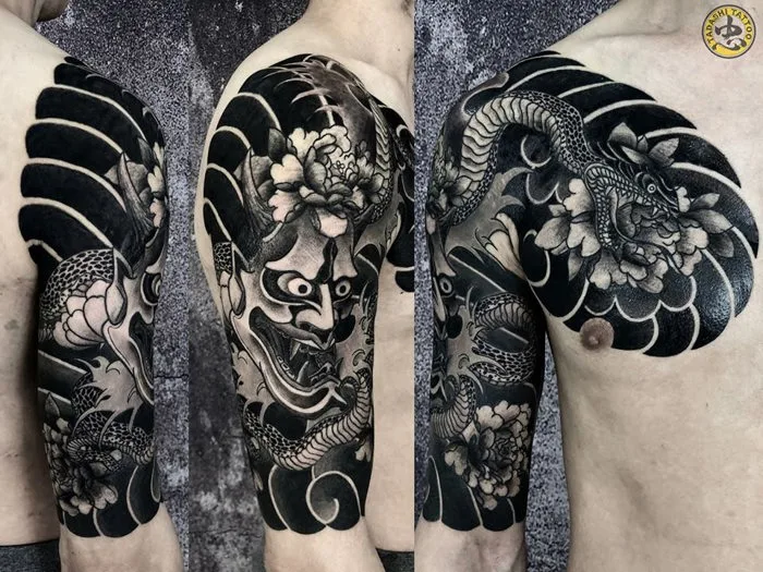 Ý nghĩa hình xăm mặt quỷ Oni Hannya - #75 mẫu hình xăm Oni Hannya đẹp nhất