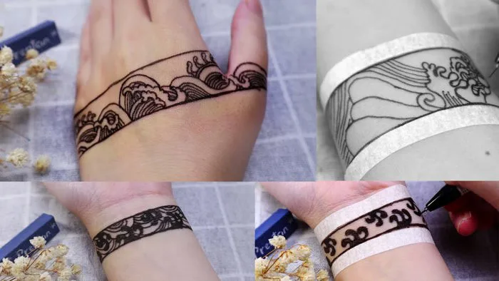 Best Arm band Tattoos| Top hình xăm vòng nhật cổ |Bracelet Tattoo 😜 😋 🙃  #tatoo