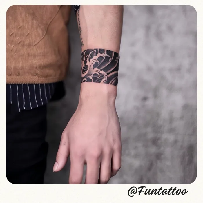 Hình Xăm Tạm Thời 15 Ngày Vòng Tay Nhật Cổ Cá Chép FUNTATOO Kéo Dài 7-15  Ngày Chống Nước Bền Đẹp