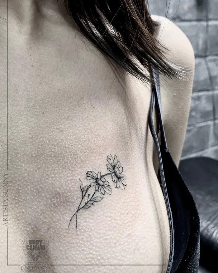199+ hình xăm ở ngực cho nữ mini xinh đẹp, kín đáo