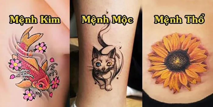 Hình xăm phong thủy cho 12 con giáp (phù hợp bản mệnh)