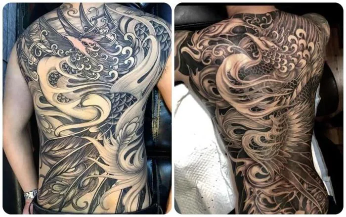 Khám phá ý nghĩa hình xăm phượng hoàng - Mini Tattoo