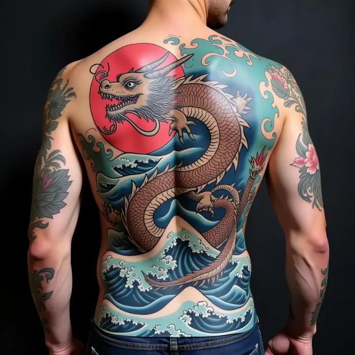 Top 10 Mẫu Hình Xăm Rồng Kín Lưng | H2M Tattoo Studio