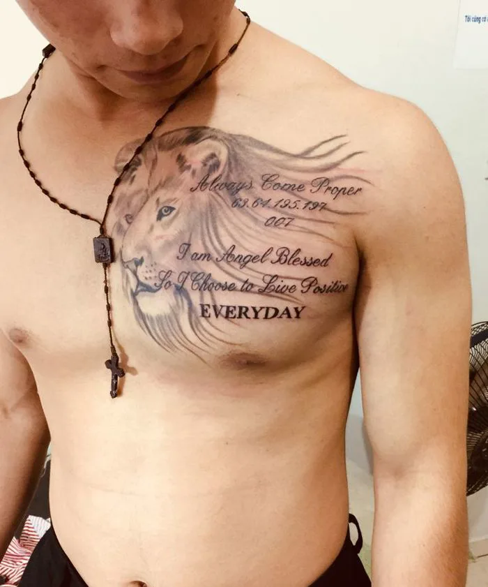 Hình xăm sư tử