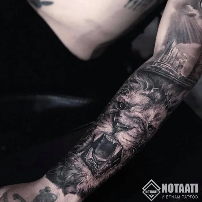 Hình xăm Sư Tử mà bạn không nên bỏ qua - Notaati Tattoo