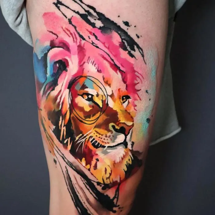 Hình xăm cung sư tử : Cung sư tử xăm hình gì đẹp - Tattoo Shop - Lâm Việt
